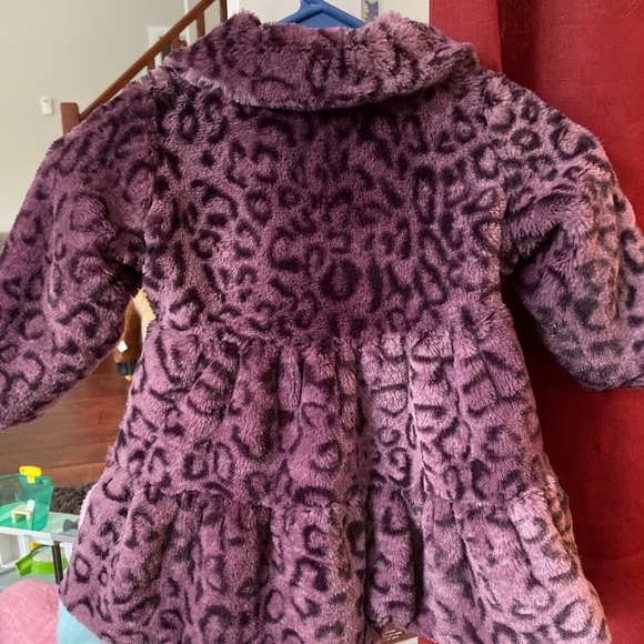 2T Faux Fur Swing Coat - Picture 3 of 6
